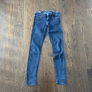 EUC MOTHER Dark Blue Skinny Jeans The Looker 25